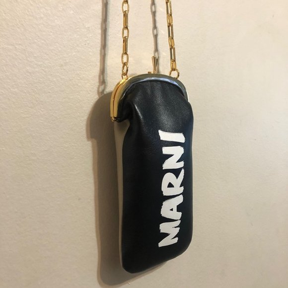 MARNI Logo Print On Chain Phone Case - Picture 3 of 14